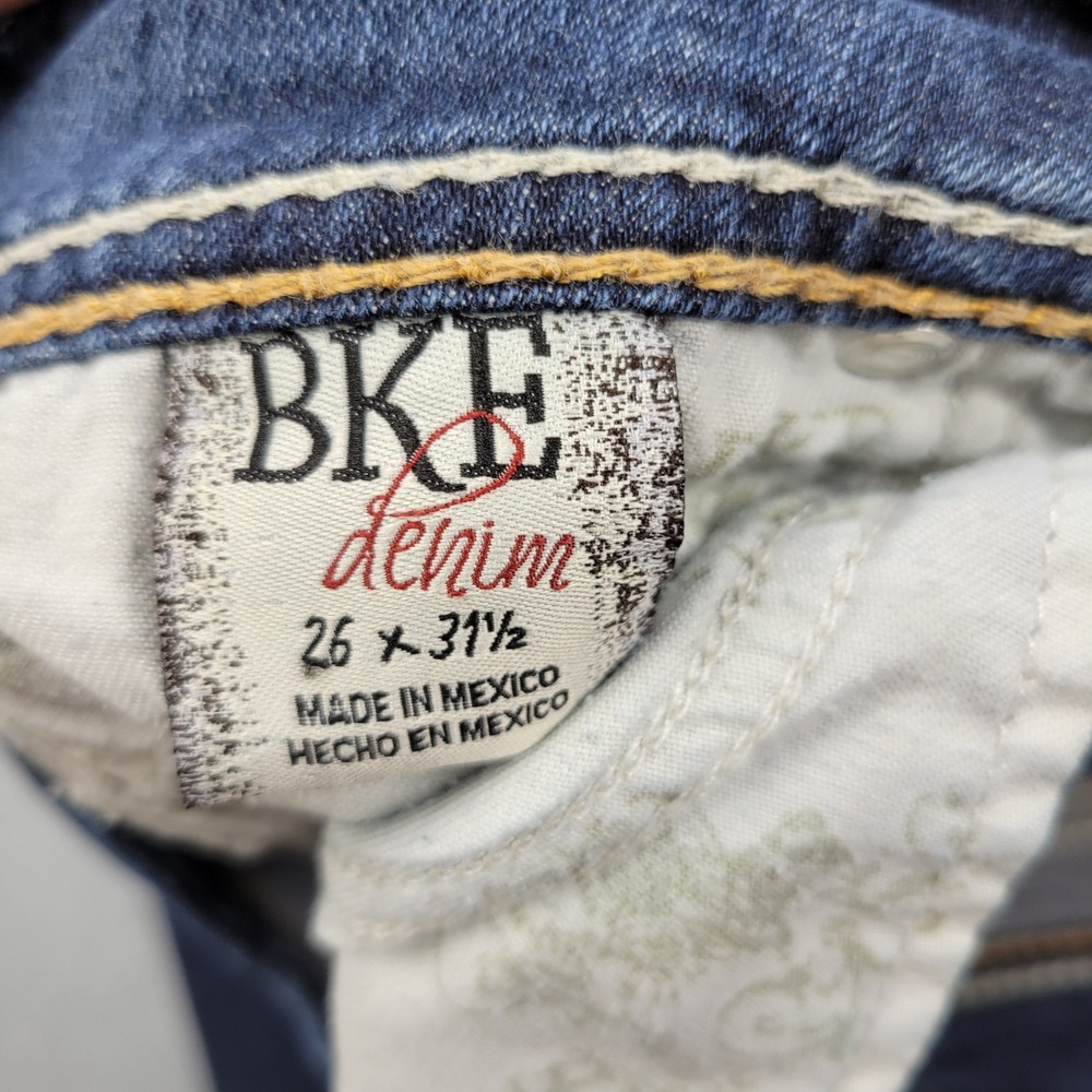 BKE Jeans Women's Size 26R Payton Skinny Fit Low Rise 26x31.5 Dark Wash Comfort‎ - Picture 4 of 9